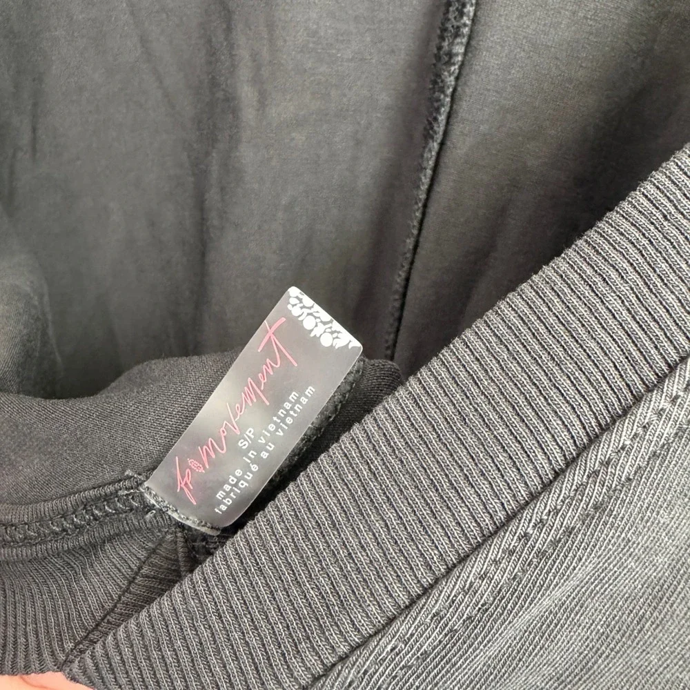 FP‎ Movement Free People Hot Shot Tee Romper Black Noir Small NWT - Picture 9 of 10